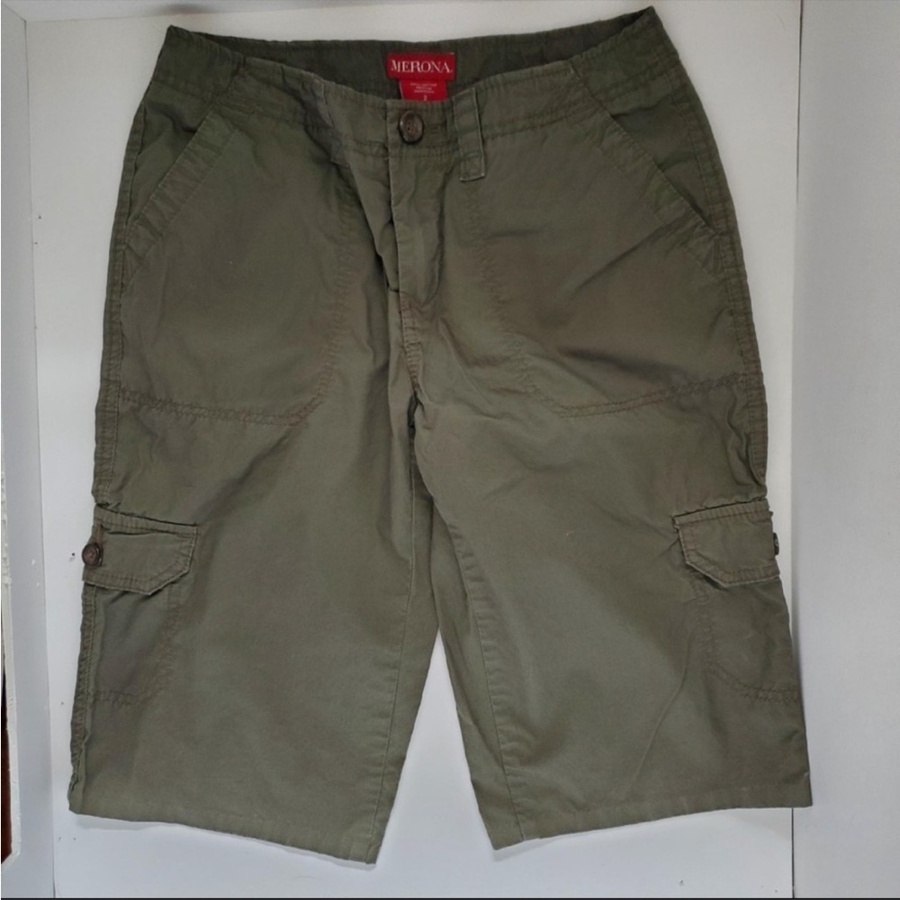 Merona Cargo Shorts Bermuda Low Mid Rise